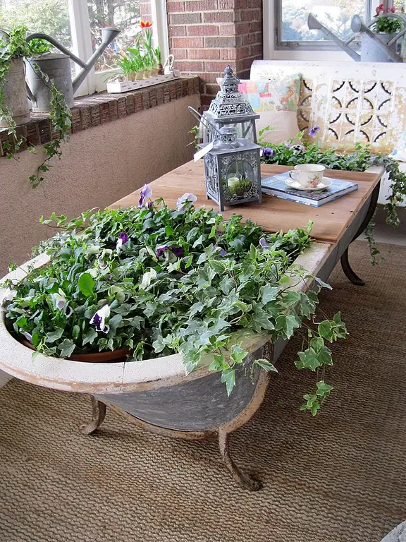 Конечно, старые ванны можно восстановить, но иногда новый будет работать еще лучше. Это также дает вам возможность взять старую ванну снаружи, заполнить ее почвой и превратить ее в уникальную сеялку, которую вы можете показать в саду, на террасе или на палубе. Даже не беспокойтесь о изношенном взгляде. Это просто придает ему больше характера.