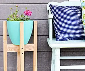 DIY Mid Century Inspired Planter