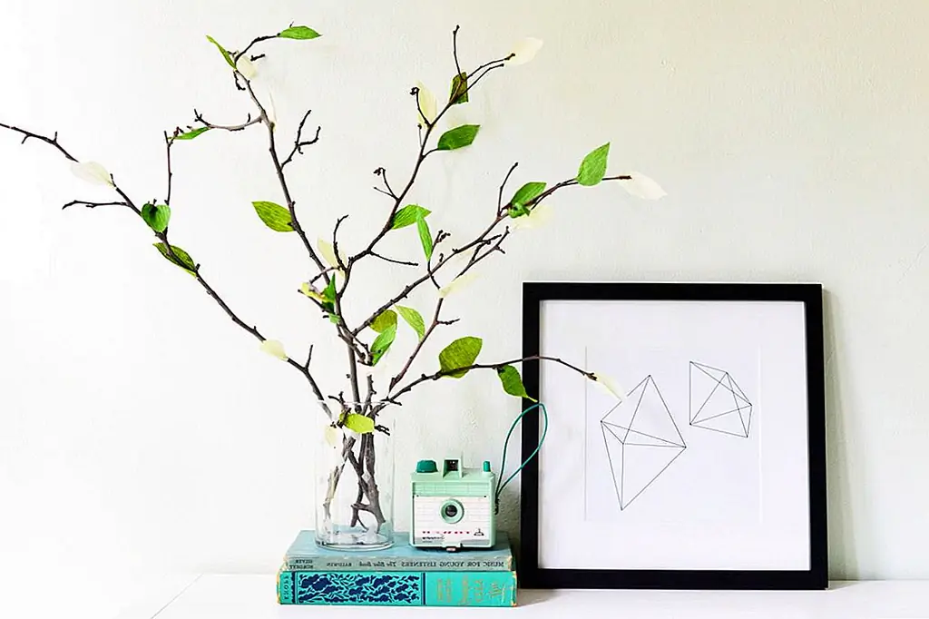 DIY Crepe Paper Leaf Филиалы