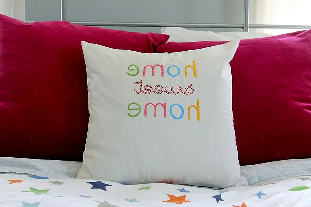 DIY вышитая домашняя сладкая подушка для домашнего пистолета