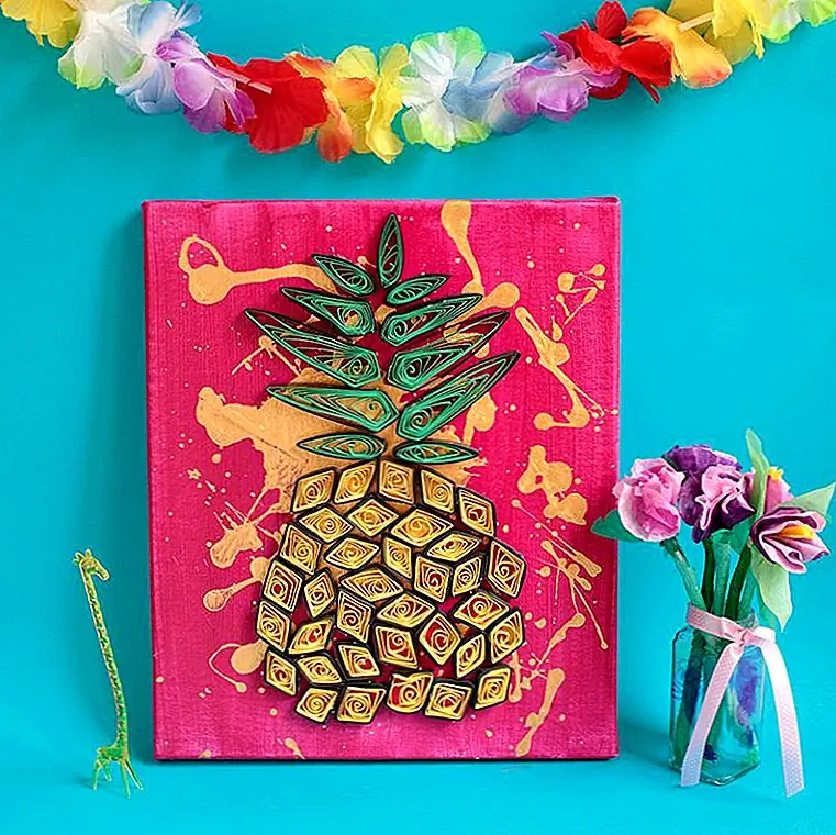 DIY Ананас Wall Art