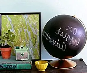 DIY Chalkboard Globe