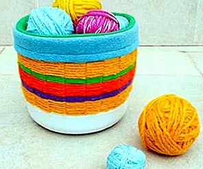 Практичная тканая корзина с DIY
