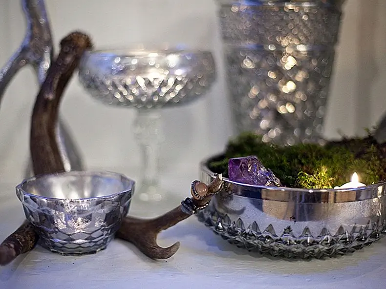 Игристые стеклянные вазы DIY Mercury