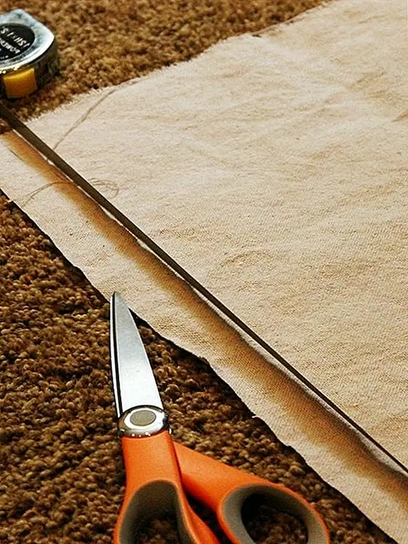 Шаг 1: Измерьте и отрежьте ткань по размеру. Мой баннер имеет ширину 46 дюймов и высоту 36 дюймов, но вы можете (должны!) Настроить свою, чтобы она соответствовала вашему пространству.