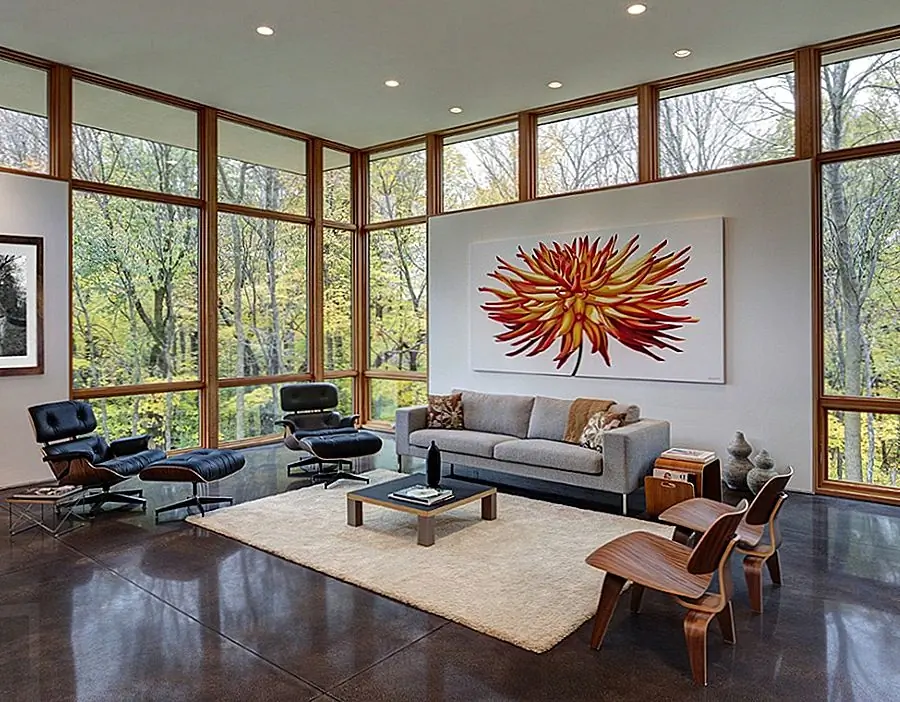 Скандинавская любовь к просмотру природы внутри и снаружи. Источник изображения: архитектура Брунса