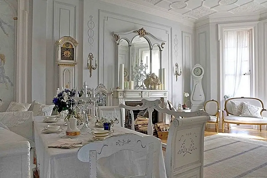 Посмотрите на эту удивительно утонченную элегантность страны! Источник изображения: дизайн интерьеров Швеции