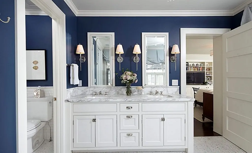 Краска может помочь переходу ваших глаз из одного пространства в другое. Изображение: Архитектура Петерсена / Келлера