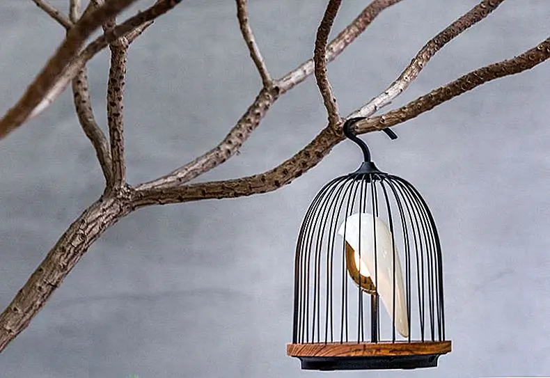 Маленький, но мощный, Jingo Bird Cage Speaker - это мода, вдохновленная природой, свет и музыкальный динамик. Повесьте его везде, где вы хотите добавить музыку или окружающие звуки природы. Доступен в магазине Moma за 295 долларов.