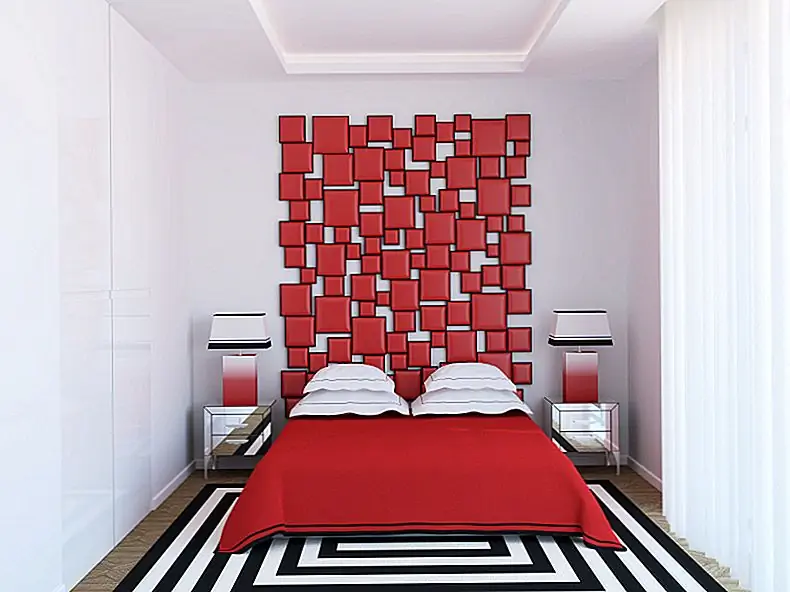 Современная спальня. 3D-рендеринг. Эксклюзивный дизайн.