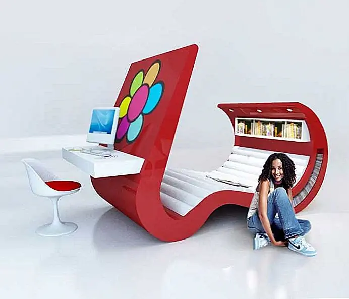 Красивая подростковая мебель Hi-Tech