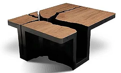 Столовый журнальный столик, стол, который взломан