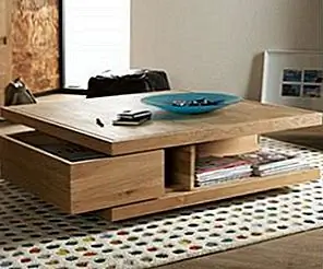 Украшение деревянными журнальными столами - Элегантность отвечает универсальности