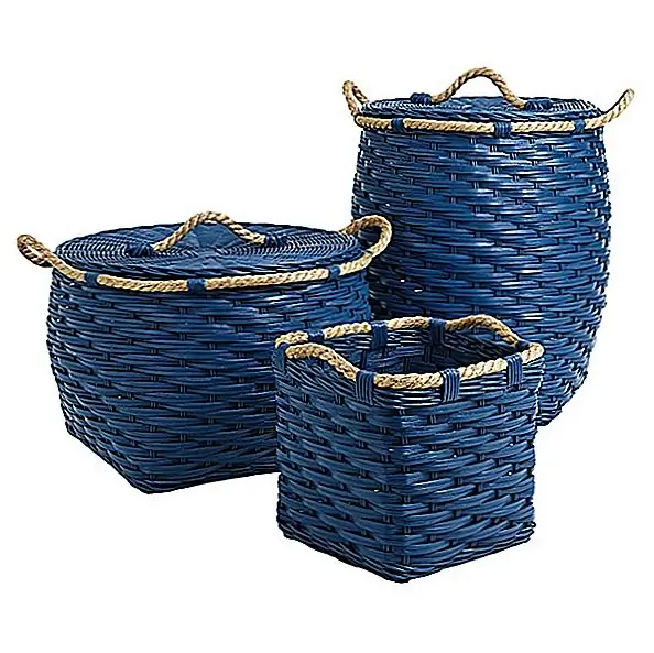 Вы можете использовать их для разных вещей и в разных комнатах, таких как: игровая комната, спальня, прачечная или даже ванная комната. Они очень практичны и очень приятны. Использование ротанга, тот факт, что они сплетены в руке и сплетены в Индии, добавляют им экзотическое прикосновение и делают их более ценными. Доступно от 38 $.