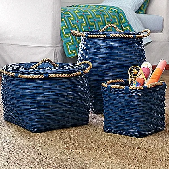 Коллекция Blue Rope Bin из кобальта