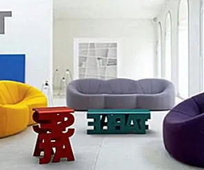 Коллекция мебели Creative Typo от Luiza Boaventura Mendonça