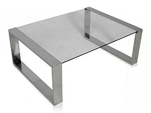 Прежде всего, этот кофейный столик не должен быть покрыт, чтобы позволить всем полюбоваться его блестящей хромовой основой, которая превосходно сочетается с современной стеклянной крышкой для очень крутого современного облика. Тогда у него нет ног, но стеклянная крышка закреплена двумя квадратами, которые заменяют ноги. На самом деле его зоной является журнальный столик Caterina Glass, который изготовлен Modani. Он выполнен из нержавеющей стали с хромированной отделкой и закаленным стеклянным верхом. Он идеально подходит для любой современной гостиной, и его минималистский дизайн отлично подходит для моего вкуса. Товар теперь доступен за $ 290.