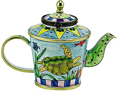 KELVIN CHEN Эмалированный мини-чайник с морской черепахой