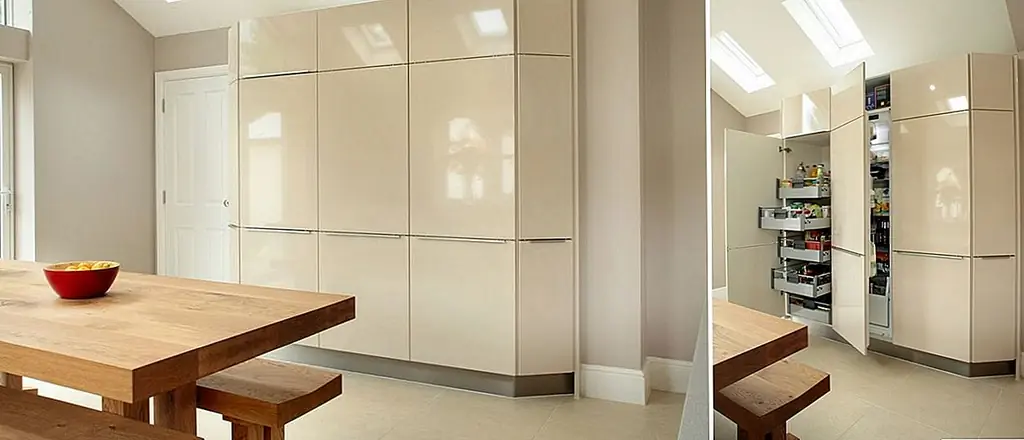 Полки, которые скользят, чтобы сделать хранение быстрым и легким