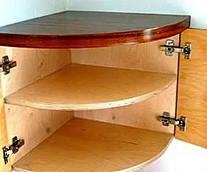 Настенный угловой шкаф