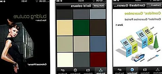 Еще одно интересное приложение - это одно. Он позволяет вам просматривать цвета образцов и спецификации цветов Colorcoat Prisma®, а затем заказывать образцы. Вы также можете посмотреть и некоторые из готовых зданий, которые использовали одни и те же цвета, и посмотреть, как будет выглядеть конечный результат. Вы также можете проверить палитру нового цвета и прочитать диаграммы тематических исследований. Это приложение бесплатно @ iTunes.