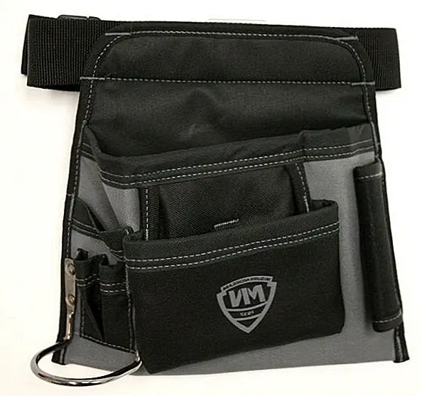 Если вы уже выбрали нужные вам инструменты, вам также нужно будет что-то добавить, чтобы вы могли носить их с собой во время работы. Итак, как насчет этого инструментального чехла McGuire Nicholas 72489SBT-1 5-Pocket Handyman? За 10,43 доллара вы получите карманный мешок для 5-карманного специалиста, который идеально подходит для использования на рабочих местах. Он изготовлен из прочного полиэфира, а также прочный и водостойкий. Он имеет три небольших кармана для инструментов, держатель стального молотка, боковую петлю, большой главный карман и карман для ногтей среднего размера.