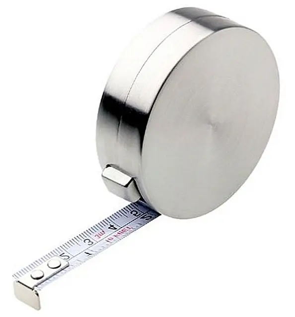 Измерительная лента - одна из тех вещей, которые любой должен иметь, и это полезно для многих типов проектов. Это измерительная лента из нержавеющей стали Blomus 68708, которую вы можете купить за $ 26,99. Он выполнен из нержавеющей стали и имеет матовую отделку. Кнопка остановки блокирует ленту открытой, и с помощью этого инструмента вы сможете измерить до 10 футов.