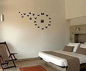 Наклейка на настенные часы на бабочках