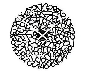 Сбивающие с толку Смешанные часы на стене от Karlsson