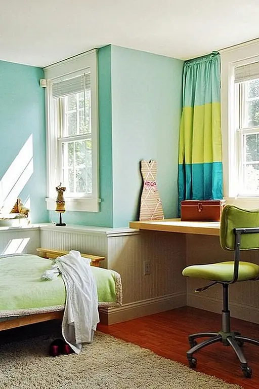 Для чего-то яркого с большой личностью, попробуйте что-то более оживленное. Лайм зеленый и голубой синь дополняют друг друга, не выходя за борт. Эти два цвета были бы хорошим выбором для комнаты для малыша или даже для вашей собственной комнаты для ремесел, возможно, с небольшим количеством розового плюша! Конечно, это немного смело, но вы действительно можете повеселиться с этим спариванием.