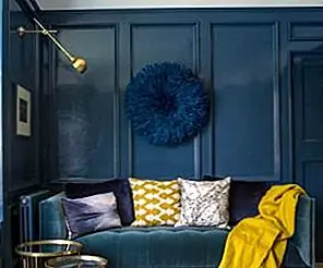 29 Синие гостиные, сделанные для отдыха