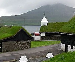 Норвегия Зеленые крыши