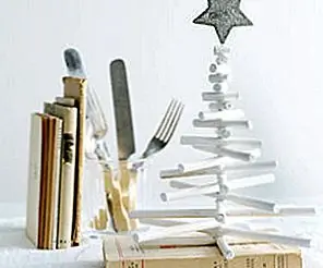 Простая миниатюрная Рождественская елка