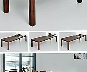 Классический удлиненный обеденный стол из массивной древесины