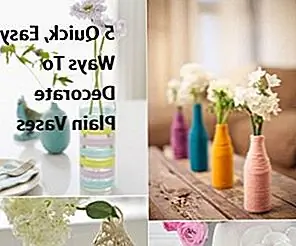 5 быстрых, простых способов украшения простых ваз