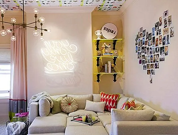 Конечно, вы всегда можете создать коллаж из кокетливых, симпатичных фигур … круги, бриллианты и даже сердце могут сделать вашу спальню или домашний офис намного более уютными и увлекательными.