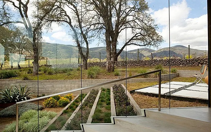 Если вы хотите увидеть красивый вид сверху, вы можете чередовать типы растений и создавать интересные проекты. Это все равно будет просто, но также красиво смотреть из спальни наверху. {Найден на remickassociates}.