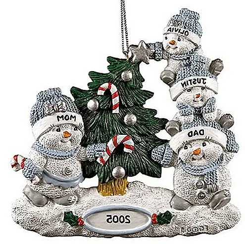 Персонализированный семейный орнамент для Snowbuddies для 14.88 $