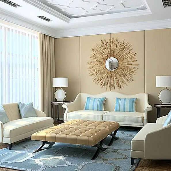 Украшение бежевым и синим: идеи и вдохновение