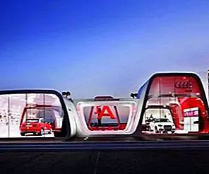 Выставочный зал Audi AreA1 в Барселоне