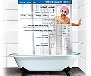 Две смешные занавески для душа