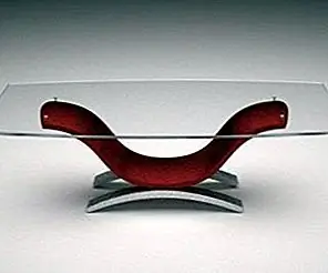 Стеклянные верхние кофейные и обеденные столы с оригинальными основаниями