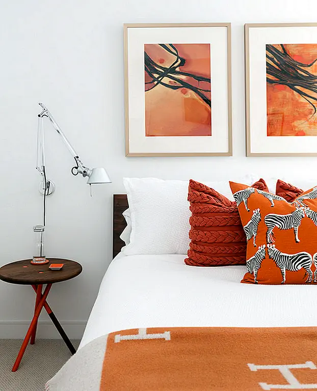 Оранжевые домашние аксессуары для каждой комнаты дома