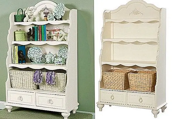 Прекрасный книжный шкаф для маленьких девочек