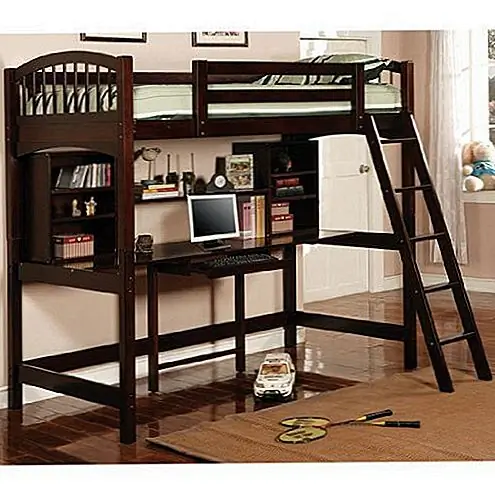 Двухъярусная кровать рабочей станции Dorena Twin