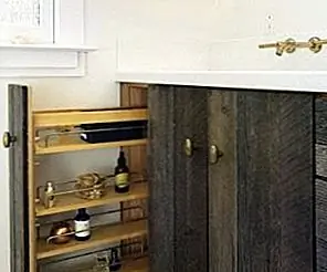 Выдвижные ящики для экономии места на кухне