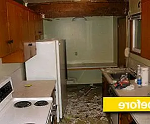 Стильный кухонный макияж середины века