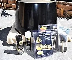 Шикарная подвесная лампа с позолоченным барабаном DIY