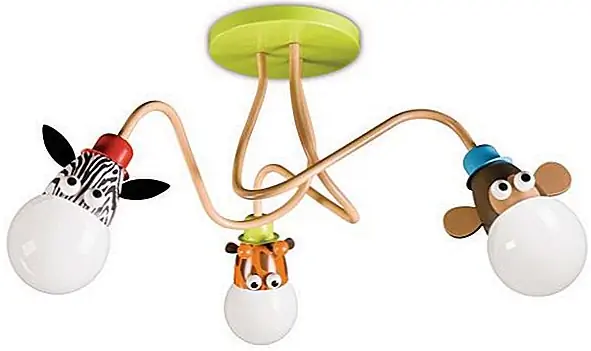 Веселые и дружелюбные потолочные светильники для детей