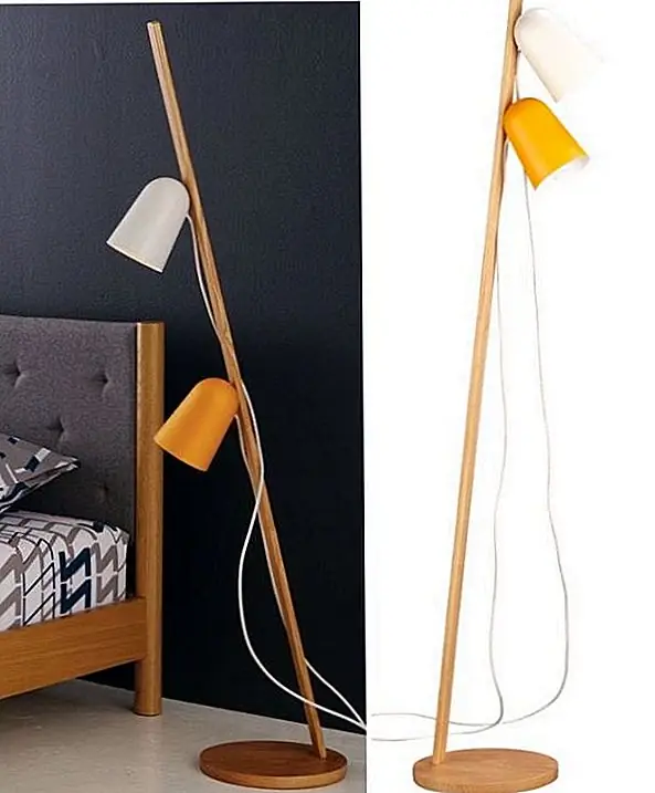 Поскольку два оттенка являются независимыми, их можно перемещать по разным сторонам по отдельности, и каждый из них имеет свой собственный переключатель включения / выключения. Таким образом, вы можете получить количество света, которое вам нужно, и на той стороне, которую вы хотите. Этот продукт был изготовлен в Китае, а также включает в себя два канделябра типа 13W CFL. Это хорошая лампа, которая может быть очень полезной и очень практичной для любого вида деятельности и множества мест. Доступна за 163 евро.